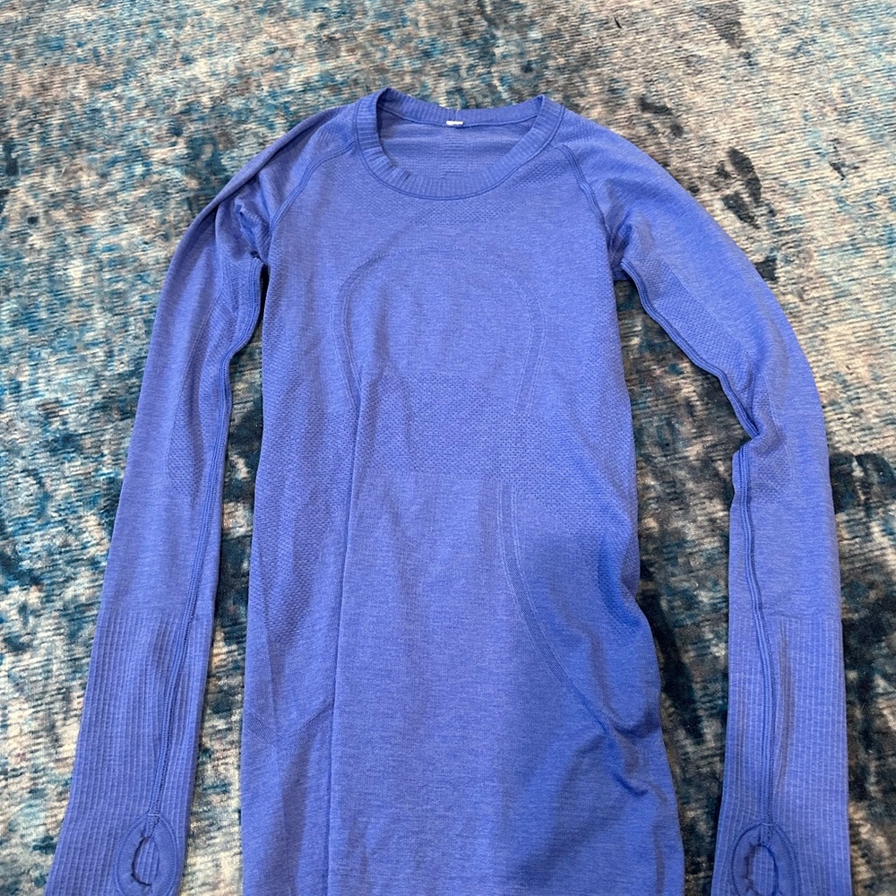 Lululemon Athletica Blue Long Sleeve Swiftly Tech